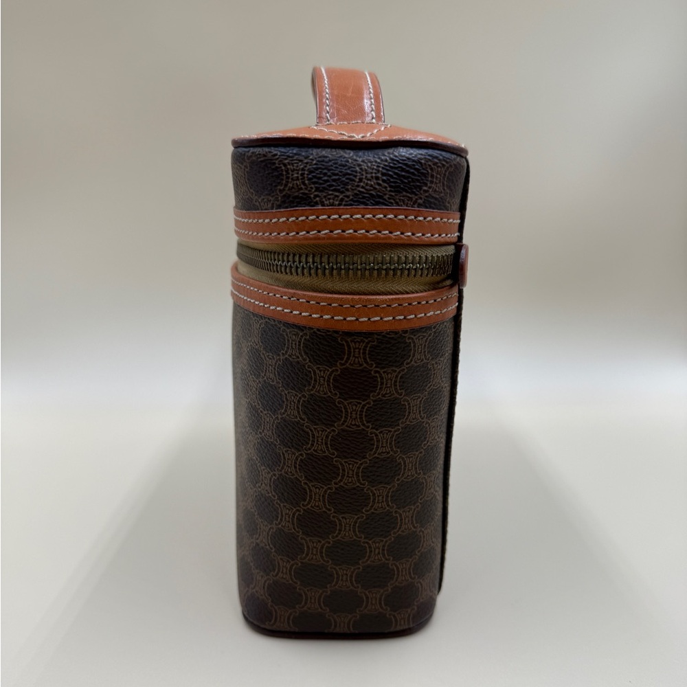 Celine Brown and Tan Cosmetic Case - Picture 4 of 15